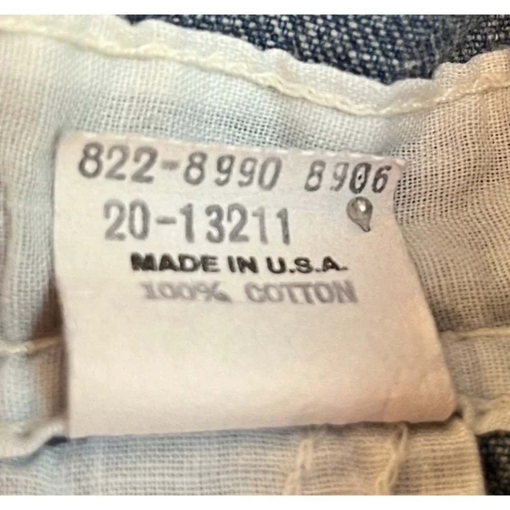 Vintage OshKosh‎ Bgosh Denim Overalls Vestbak Acid Wash 6/9M Cotton 80s 90s Blue